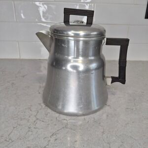 Wear-Ever Coffee Percolator Vintage 5062‎ 8 Cup Silver